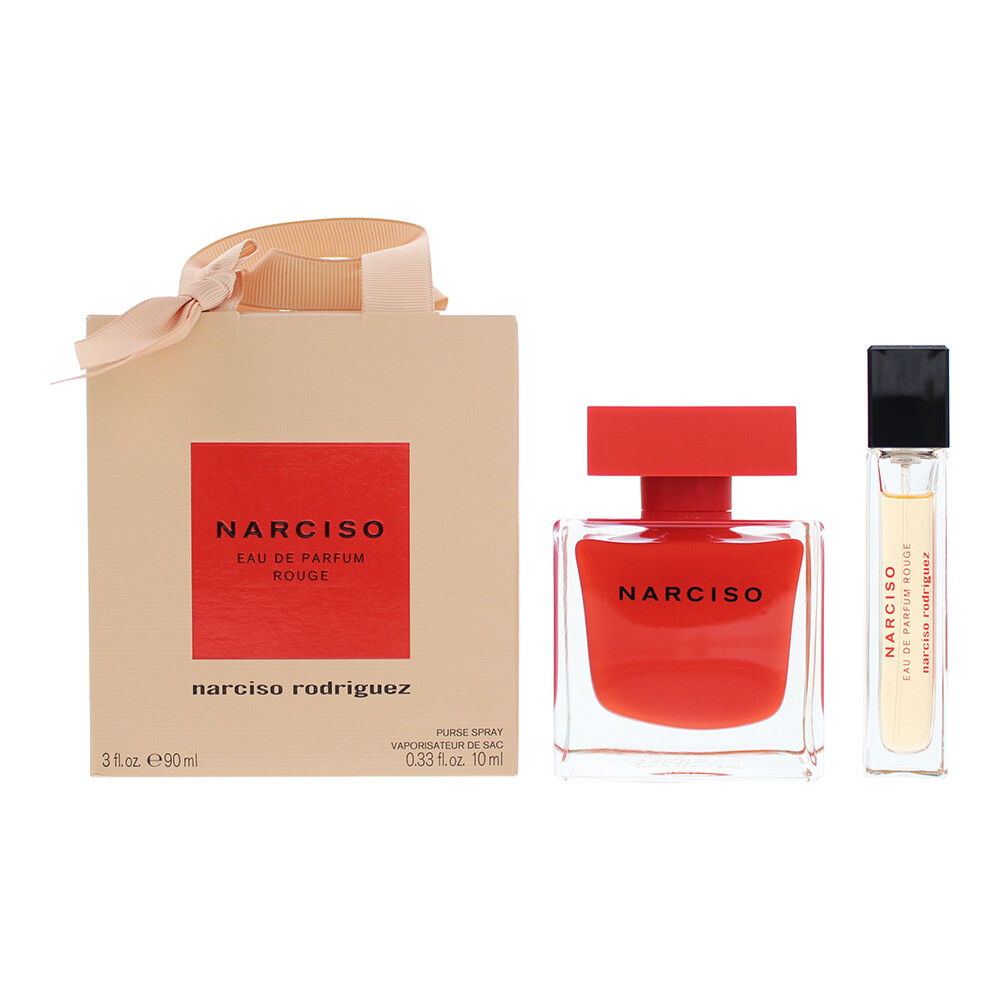 Narciso Rodriguez Narciso Rouge 2 Piece Gift Set Eau De Parfum 90ml Eau De Parfum 10ml