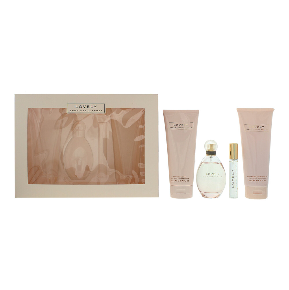 Sarah Jessica Parker Lovely 3 Piece Gift Set: Eau De Parfum 100ml ...