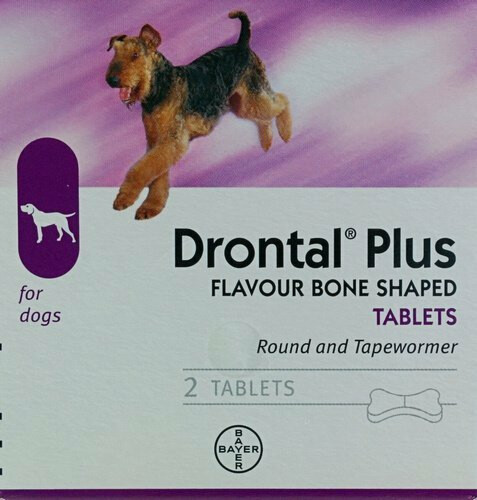 Drontal plus flavour bone shaped outlet tablets