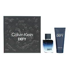 Calvin Klein Defy 2 Piece Gift Set: Eau De Parfum 50ml - Hair Body Wash 100ml