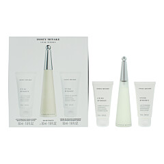 Issey Miyake Eau D'issey 3 Piece Gift Set: Eau De Toilette 50ml - Body Lotion 50ml - Shower Cream 50ml