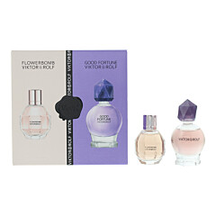 Viktor Rolf Flowerbomb 2 Piece Gift Set: Eau De Parfum Flowerbomb 7ml - Eau De Parfum Good Fortune 7ml