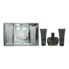 Mustang Black 3 Piece Gift Set: Eau De Toilette 100ml - Aftershave Balm 100ml - Hair Body Wash 100ml