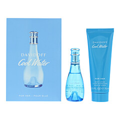 Davidoff Cool Water For Her 2 Piece Gift Set: Eau De Toilette 30ml - Body Lotion 75ml