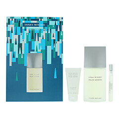 Issey Miyake L'eau D'issey Pour Homme 3 Piece Gift Set: Eau De Toilette 125ml - Shower Gel 50ml - Eau De Toilette 10ml