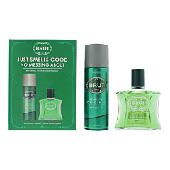 Brut Original 2 Piece Gift Set: Aftershave 100ml - Deodorant Spray 200ml